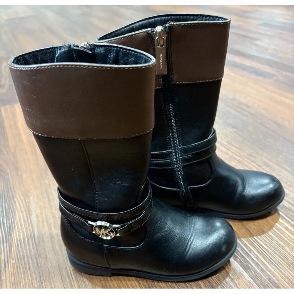 Michael Kors Boots Black‎ Brown Girls Size 9